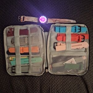 Smartwatch Band Organizer with Multi-Color Bands